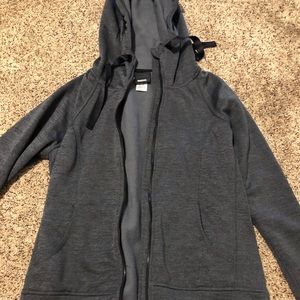 Reebok Gray Zip up jacket with hood